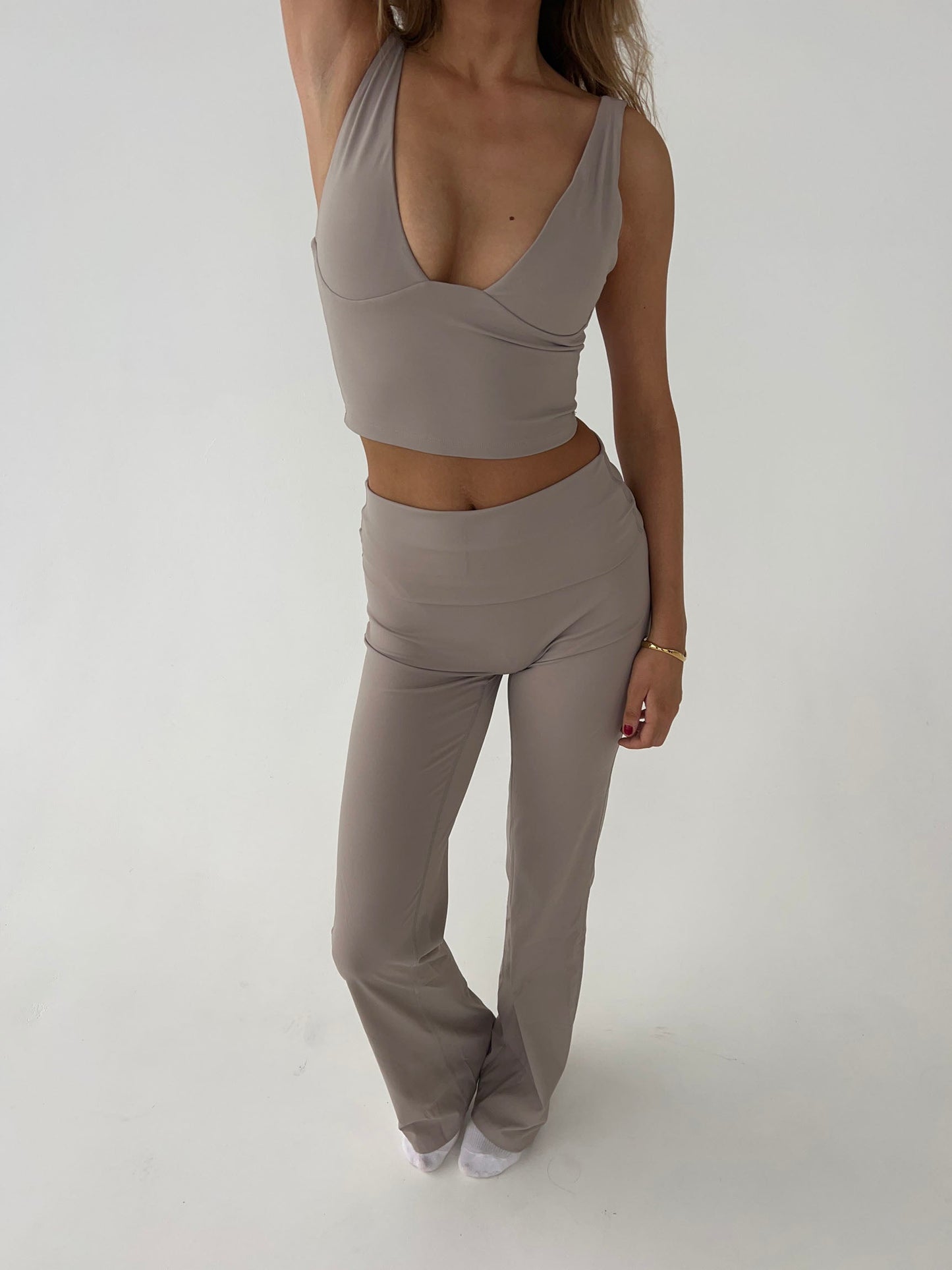 Essential flared pants - Ash