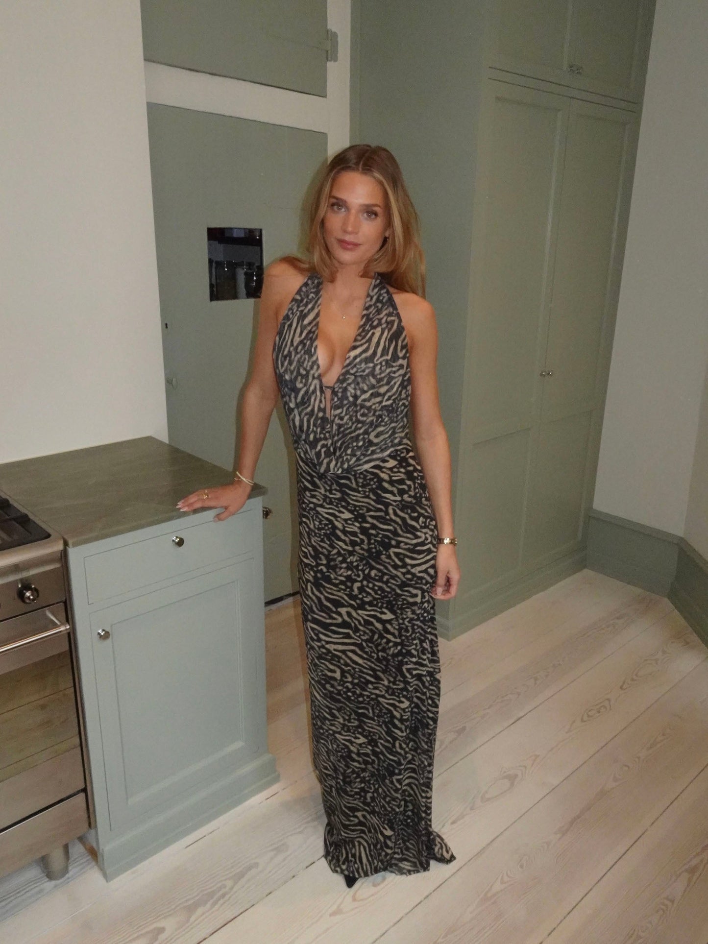 Columbine maxi dress - Animal print