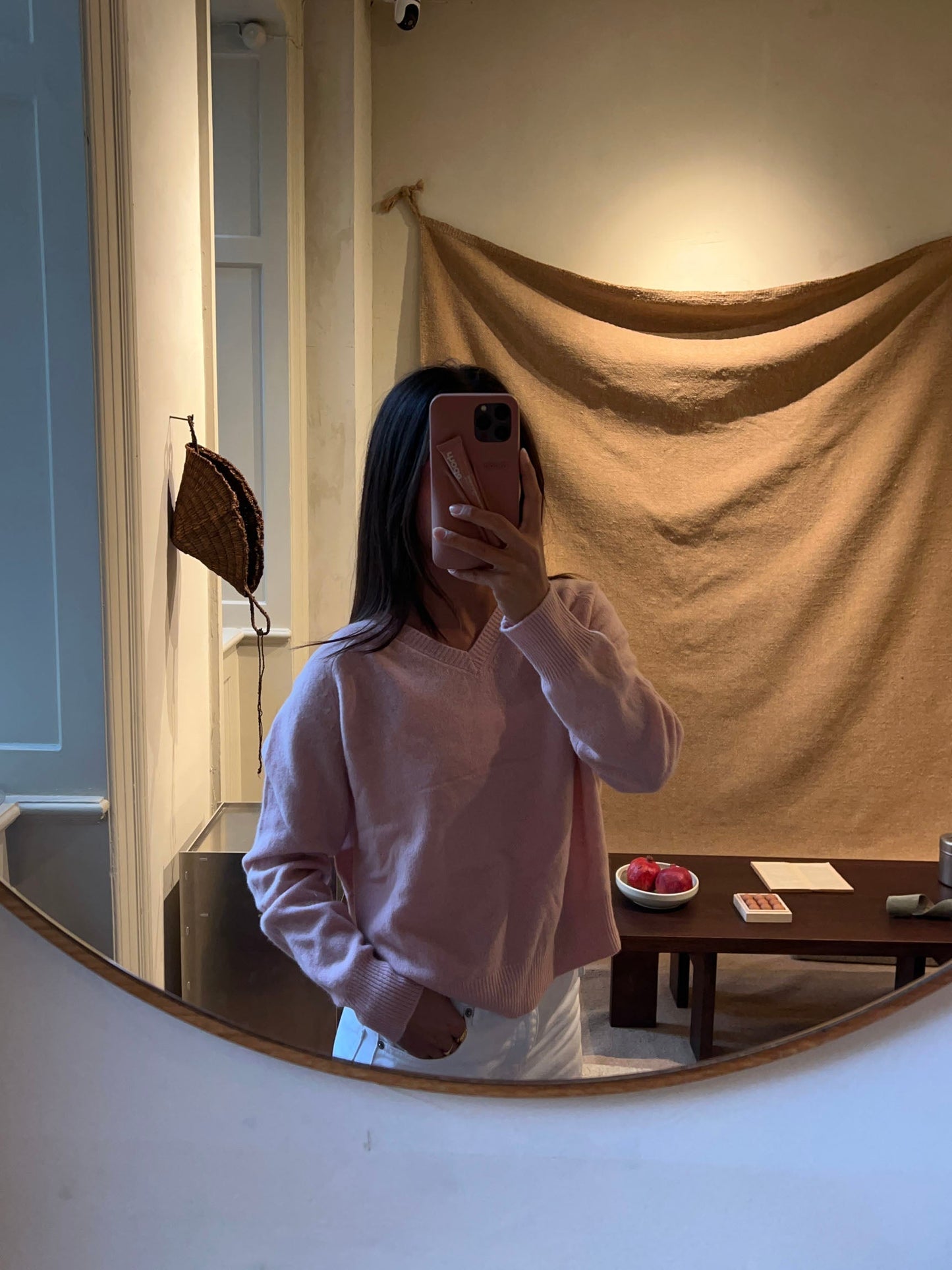 Aiko v-neck sweater - Light Pink