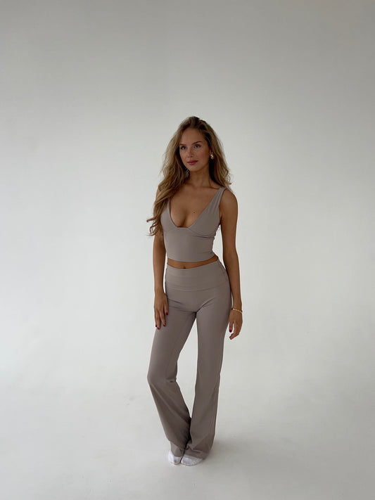 Essential flared pants - Ash