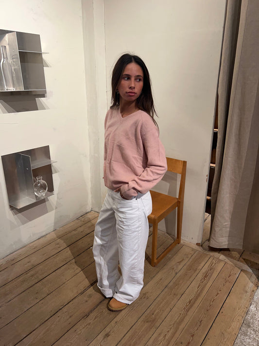 Aiko v-neck sweater - Light Pink